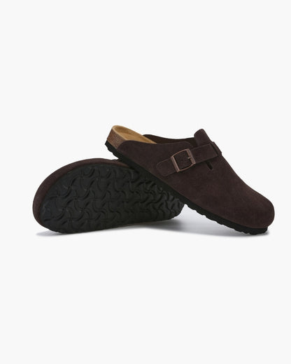 Aura d’Or Suede Clogs – Tijdloze Elegantie in Elke Stap