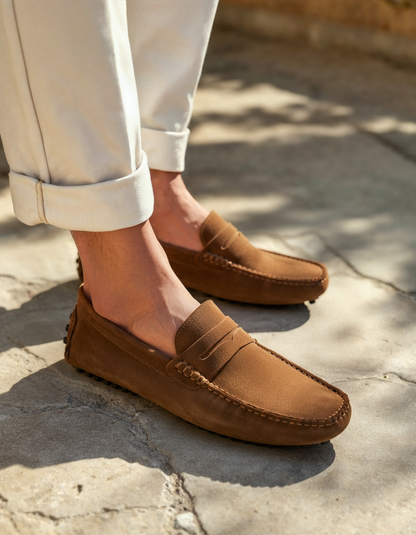 Aura d’Or Suede Yachting Loafers